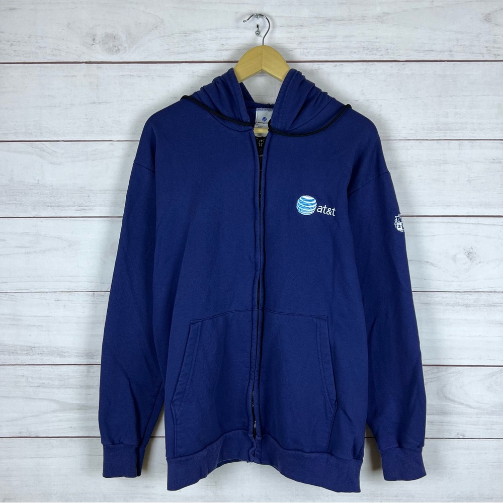 Vintage AT&T VF Imagewear Zip Hoodie Medium
